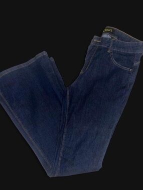 Women's Dark Blue Flare Jeans - Wide Leg Classic